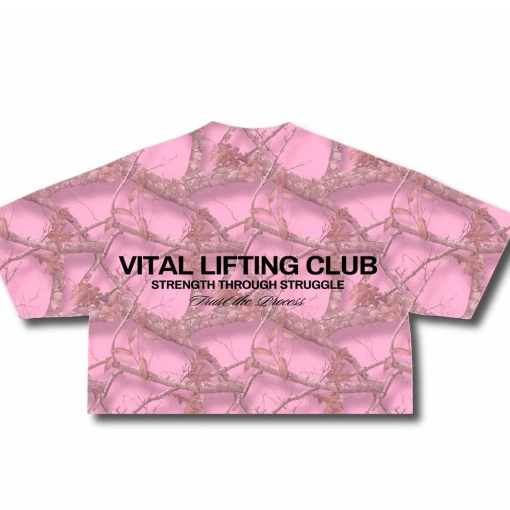 Pink Camo Crop Top
